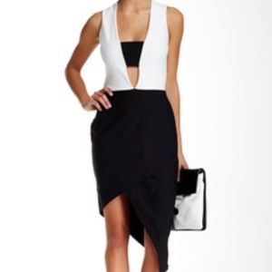 Missguided Black and White Dress NWOT